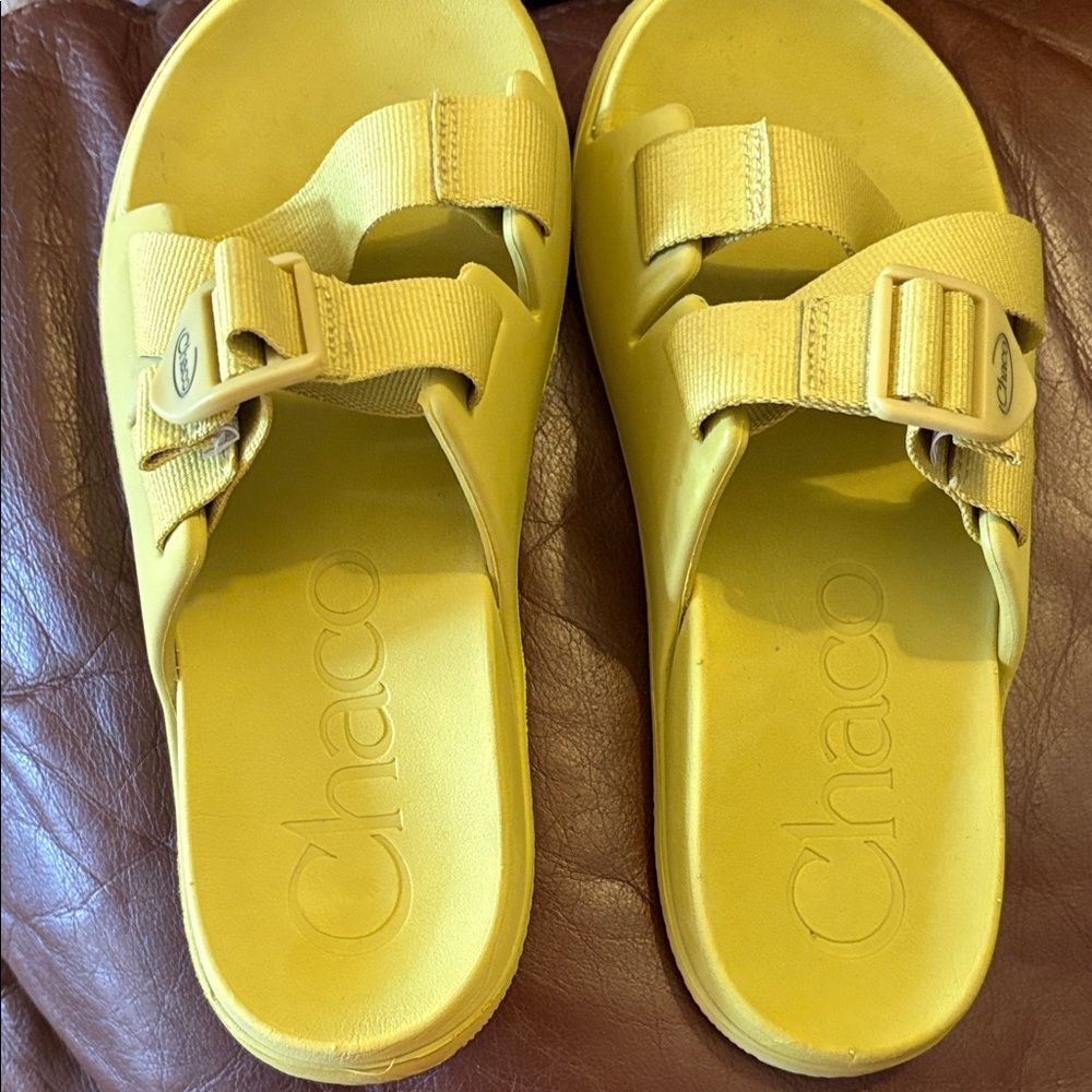 Chaco Women's Yellow Slide Sandals